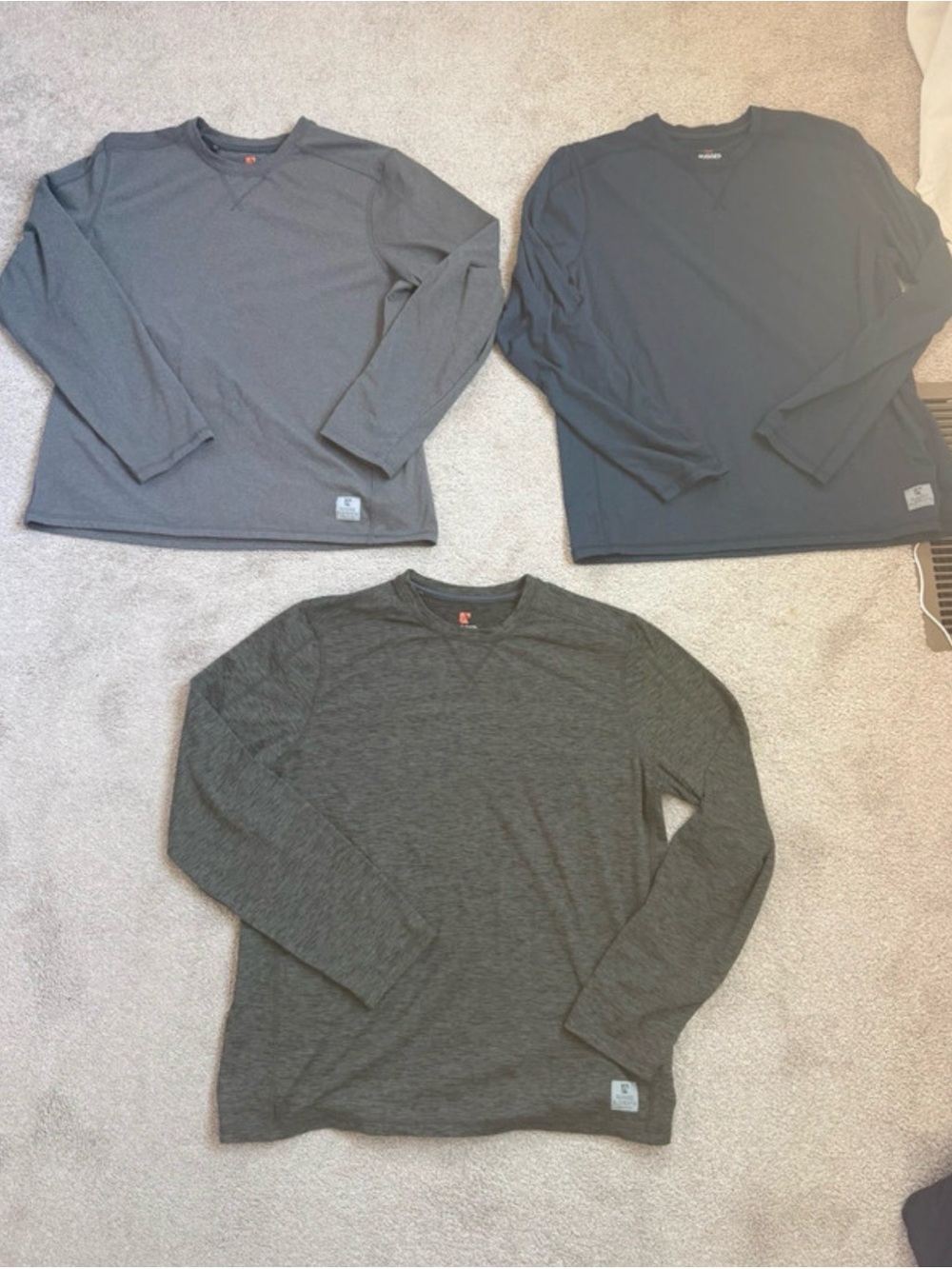 Rugged Elements Long Sleeve Thermal Fleece Shirts Lot of 3 Men’s L